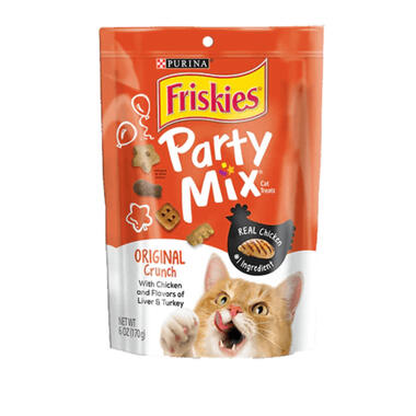 FRISKIES Party Mix Original Crunch Dry Cat Treats Purina New Zealand